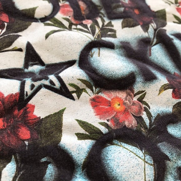 Obey Posse Sweatshirt Navy Graphic Rose Print Pullover Crew Neck Size Small - Picture 5 of 10